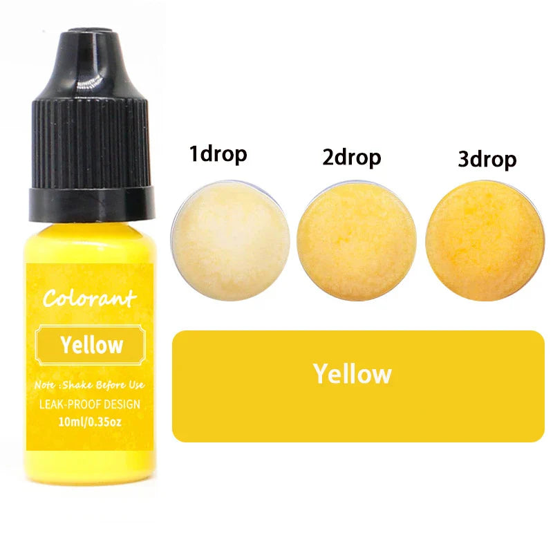 20-Color 10ml Candle Dye Liquid Colorant Set for Candle Making Soap Resin DIY Crafts