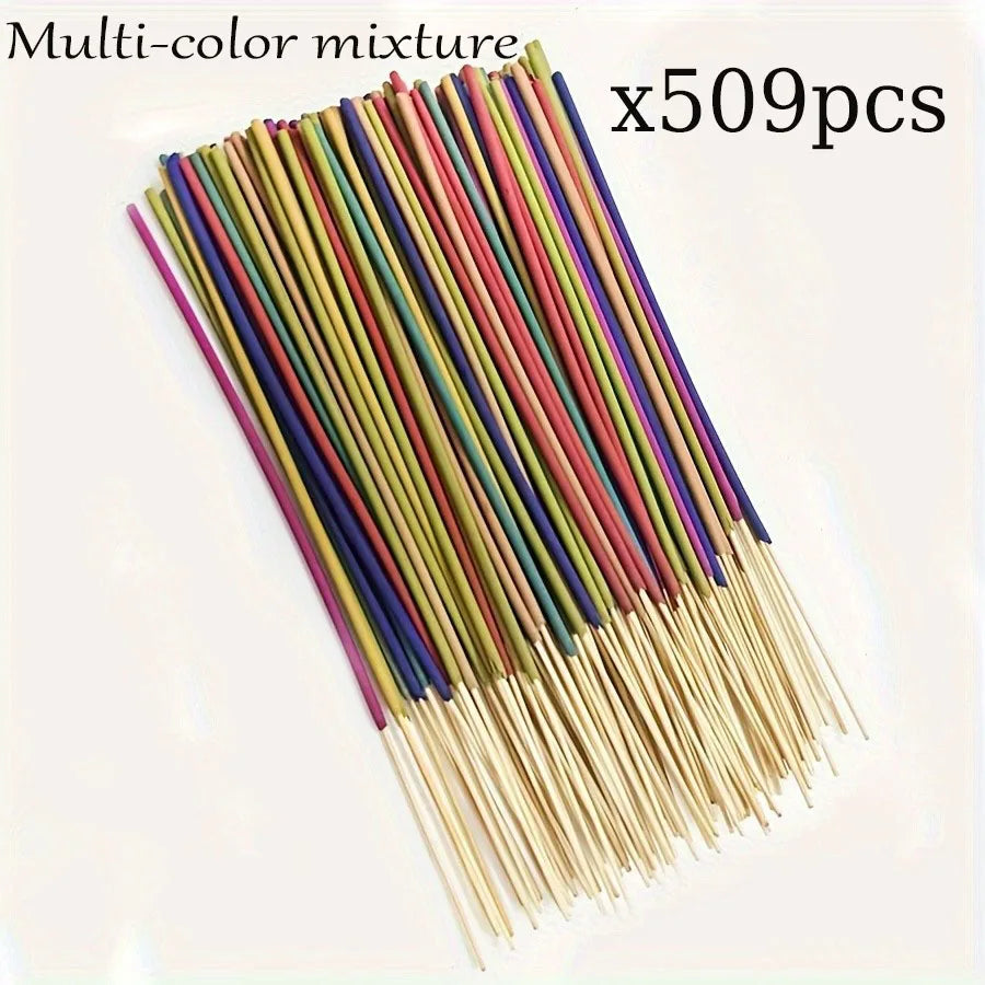 Wholesale Multi-Color Aromatherapy Incense Sticks - White Sage, Lavender, Rose, Lemongrass & Jasmine - Long-Lasting Home Fragrance