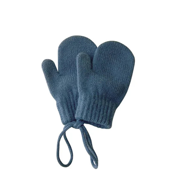 Kids Wool Winter Mittens Candy-Colored Knitted Gloves for 1-4 Years (14.5 x 9 cm / 5.7 x 3.5 in)