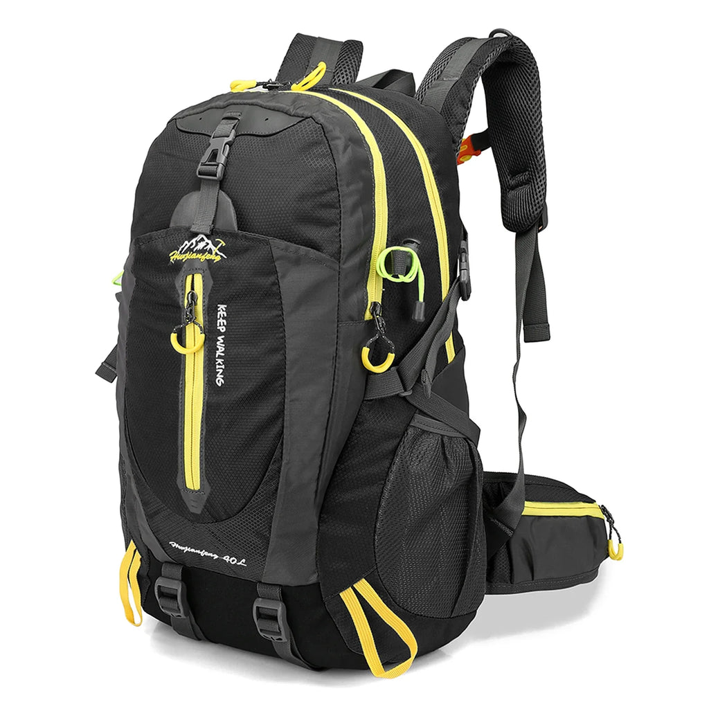 40L Water-Resistant Travel Backpack - Unisex Hiking & Camping Daypack for Men & Women