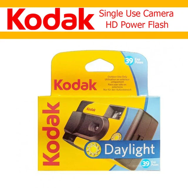 35mm Waterproof Disposable Film Camera with Flash — 27/39 Exposures Single-Use Point-and-Shoot