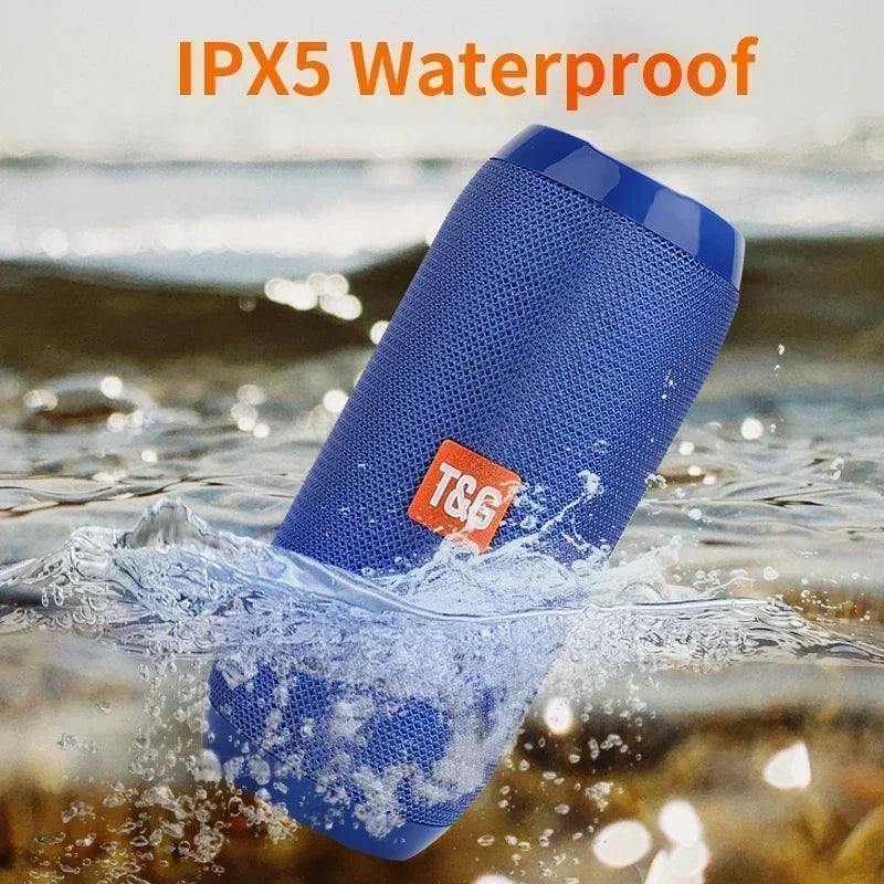 Portable 10W Bluetooth 5.0 Speaker — IPX5 Waterproof, 1200mAh, 10-Hour Playtime, TF/USB/FM, Handsfree Call