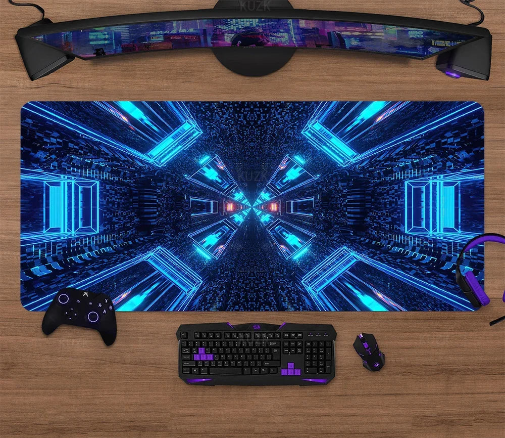 Large Gaming Mouse Pad Desk Mat XL Extended Keyboard & Mouse Pad — 30x80 / 40x90 / 50x100 cm (11.8x31.5, 15.7x35.4, 19.7x39.4 in)