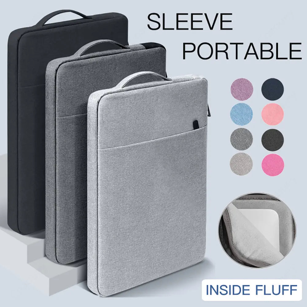 Waterproof Laptop Sleeve Handbag – Zippered Portable Notebook Case, Fits 11.6–16 in (29.5–40.6 cm)