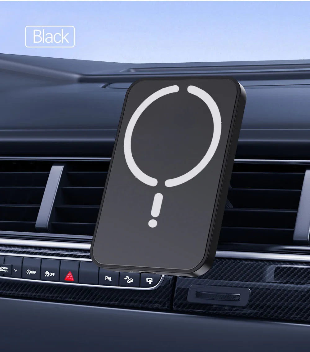15W Magnetic Car Wireless Charger MagSafe-Compatible Air Vent Phone Holder 360° Rotating Fast Charging USB-C