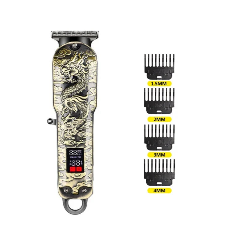Rechargeable Cordless Hair Trimmer – Stainless Steel Blades, Wet/Dry Electric Trimmer for Hair, Beard, Bikini & Eyebrows