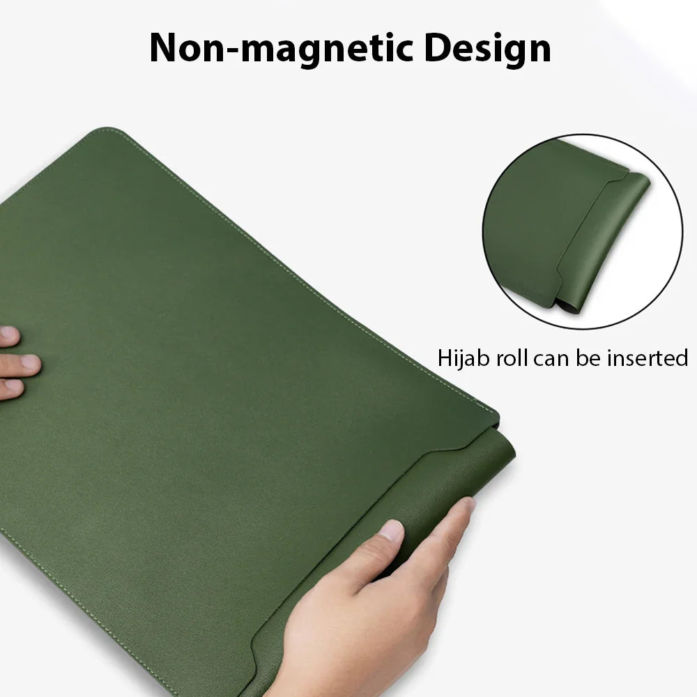 Waterproof PU Laptop Sleeve 11–16 Inch (26–40 cm) Convertible Mouse Pad | Thin Lightweight Notebook & Tablet Sleeve