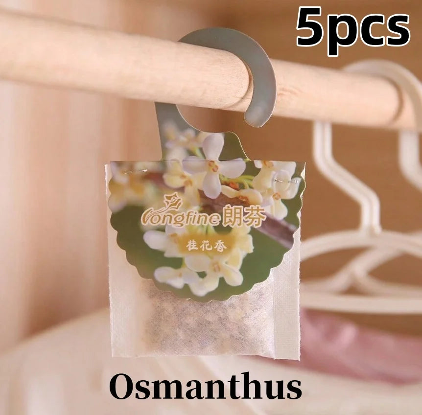 5/10-Pack Hanging Scented Sachets for Closet & Drawers — Long-Lasting Aromatherapy Air Freshener & Moth Repellent