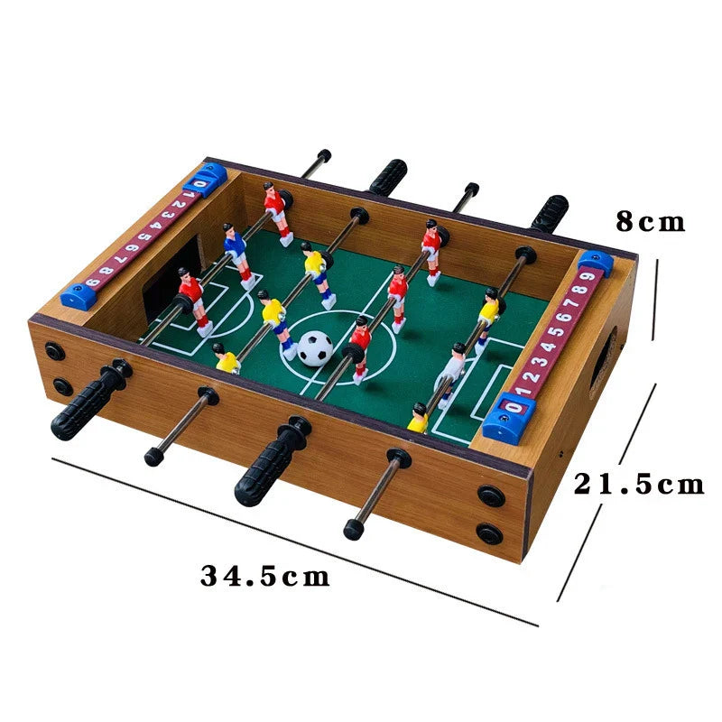 Mini Wooden Tabletop Foosball Game – Table Football for Home & Party, 34.5 x 21.5 x 8 cm (13.6 x 8.5 x 3.1 in)