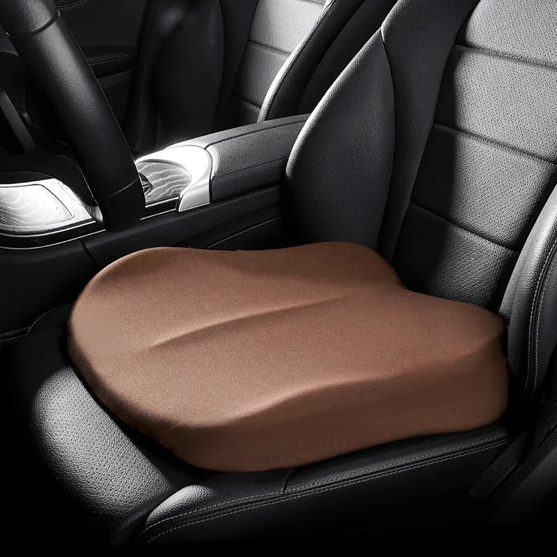 Universal Breathable Car Booster Seat Cushion - Portable Height Boost Mat for Improved Visibility and Fatigue Relief