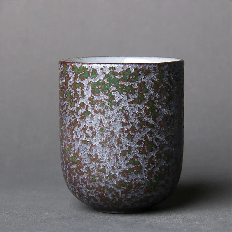 Vintage Ceramic Tea Cup 130 ml (4.4 fl oz) Japanese Stoneware Porcelain Mug for Kung Fu Tea, Sake & Coffee