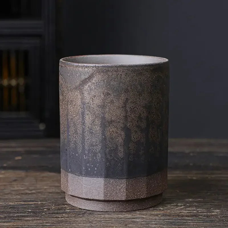 Handmade Stoneware Ceramic Mug – Large Rustic Coffee & Tea Cup, Single Piece