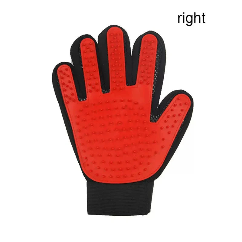 Silicone Pet Grooming Glove – Single Right-Hand Deshedding Brush & Massage Mitt for Dogs & Cats, 16×24 cm (6.3×9.4 in)