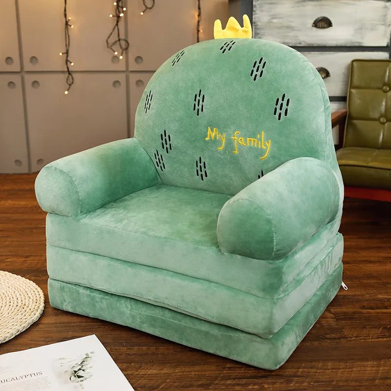 Children's Cartoon Folding Sofa Bed – Princess Toddler Convertible Chair