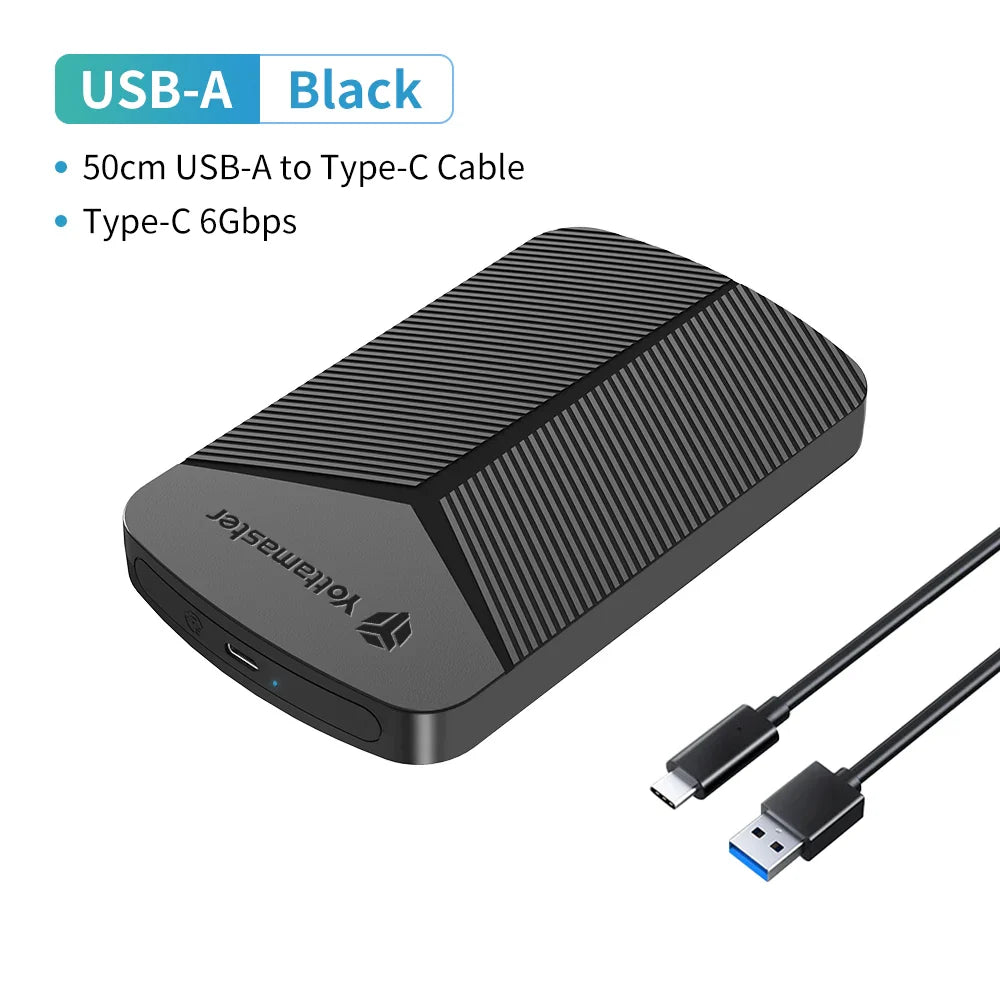2.5-Inch SATA HDD/SSD Enclosure USB 3.0 UASP 6Gbps Adapter for Windows Mac Linux