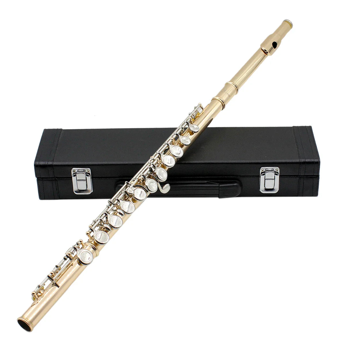 16-Key Closed-Hole C Flute with E Key - Silver-Plated Cupronickel Transverse Concert Flute