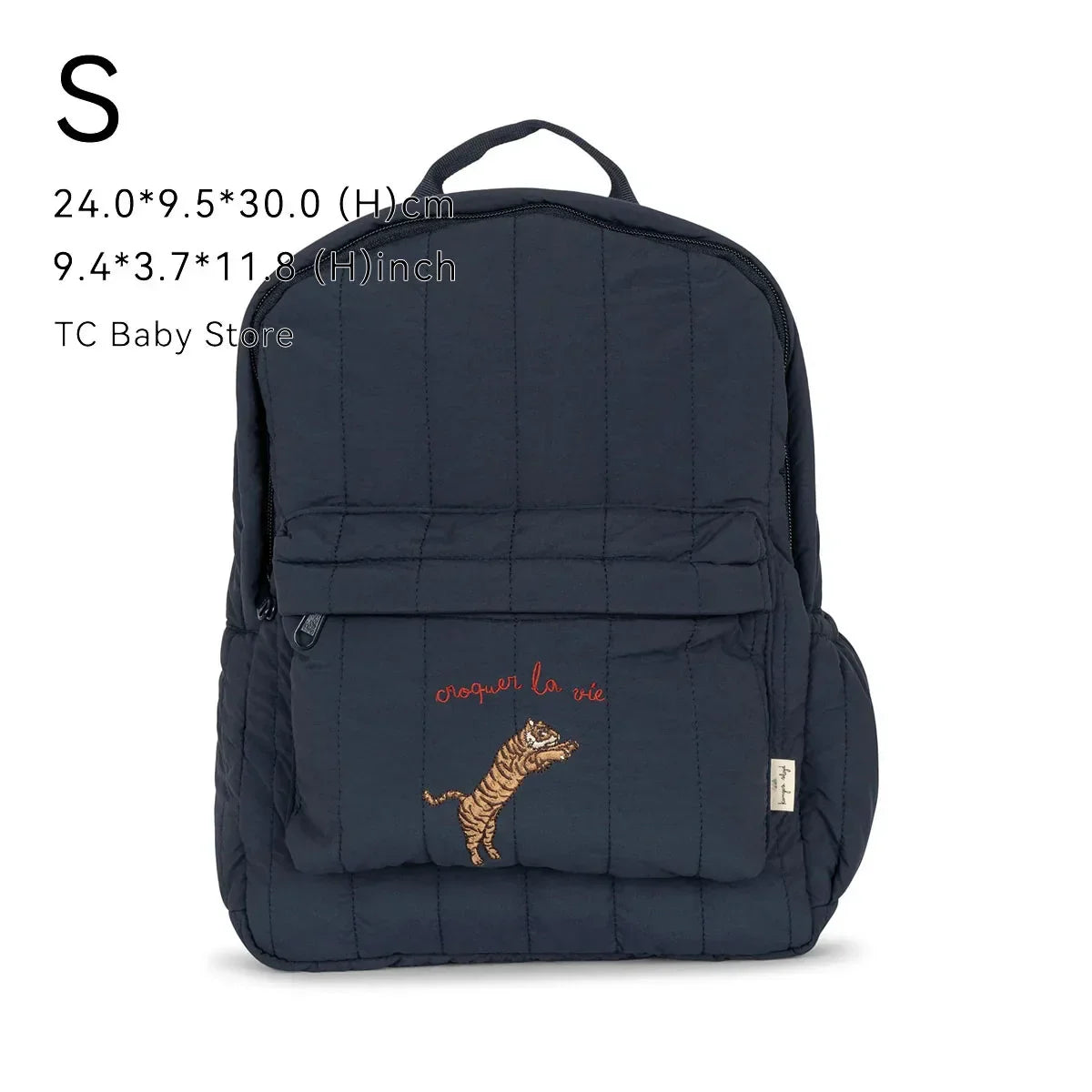 Cherry Parent-Child Kids Backpack — Kindergarten School Bag (Small & Large S/L) Lightweight Cotton Travel Bag for Boys, Girls & Moms