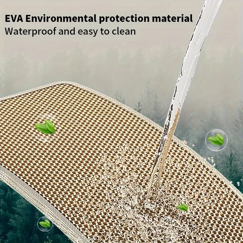 Large Cat Litter Mat – Honeycomb Double-Layer Waterproof EVA Mat for Litter Scatter Control & Easy Cleaning