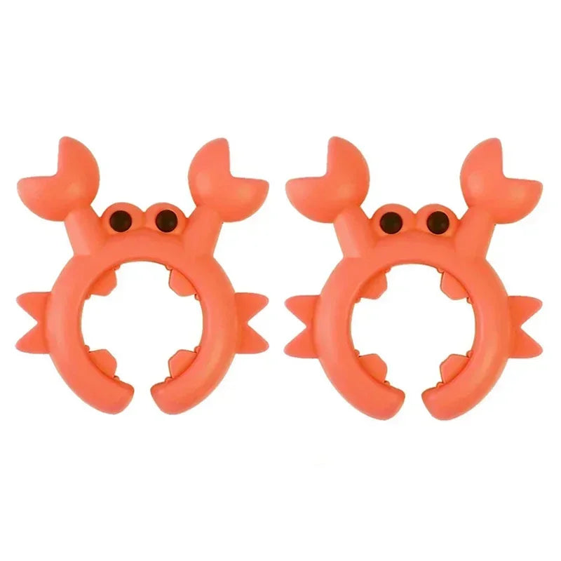 Silicone Crab Spatula Holder Pot Clip — Heat-Resistant Spoon Rest & Overflow Guard (1/2/4/6-Pack)