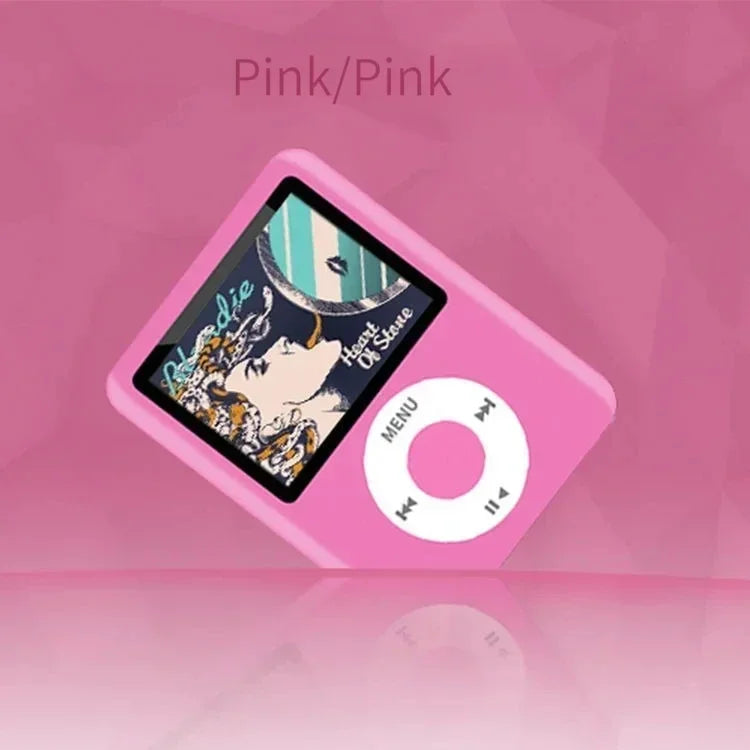 Kawaii Cartoon Mini MP3 Player — Portable Anime Walkman, USB Rechargeable with External Speaker