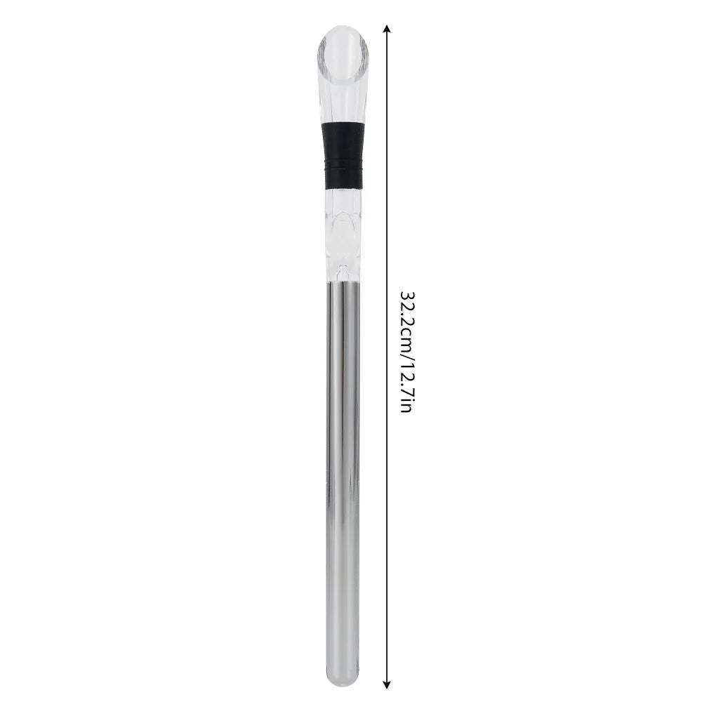 3-in-1 Stainless Steel Wine Chiller Rod 12.7 in (32.2 cm) - Aerator, Pourer & Ice Stick for Wine & Beer