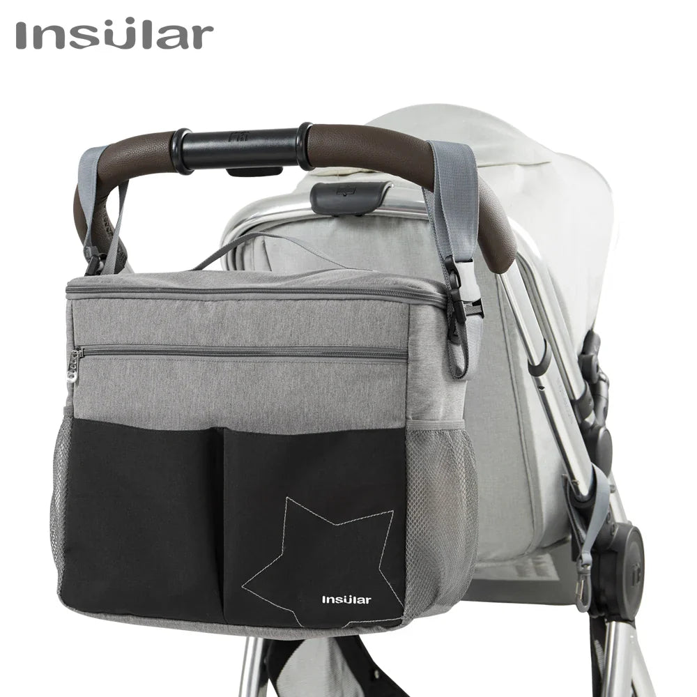 Large Capacity Mommy Diaper Backpack – Travel Nappy Bag with Anti-Loss Zipper, Maternity Nursing Baby Bag