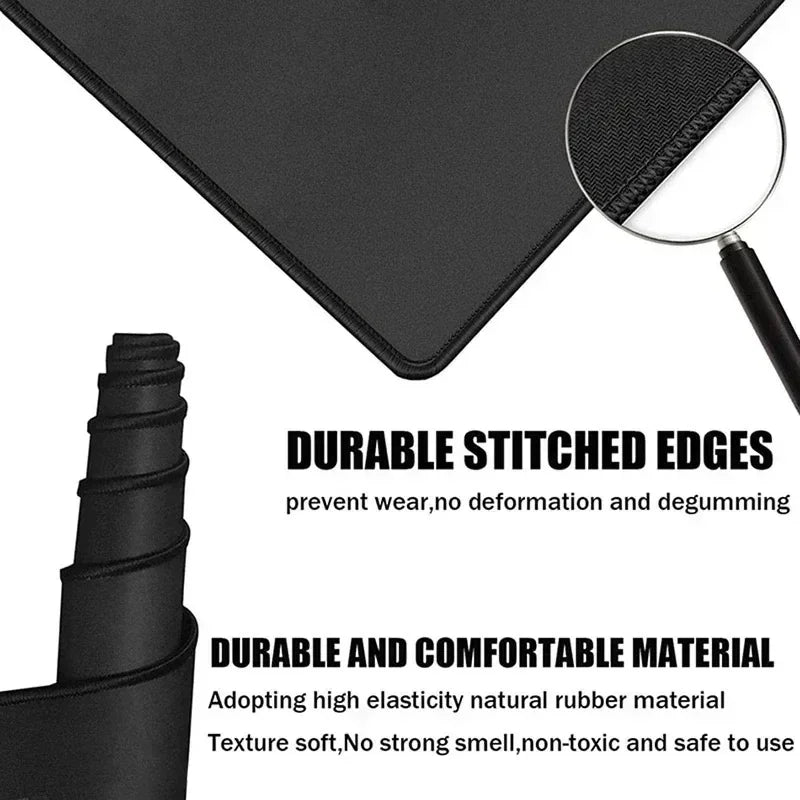 XXL Mouse Pad 900x400 mm (35.4 x 15.7 in) White Gaming Desk Mat – Waterproof Non‑Slip Stitched Edge