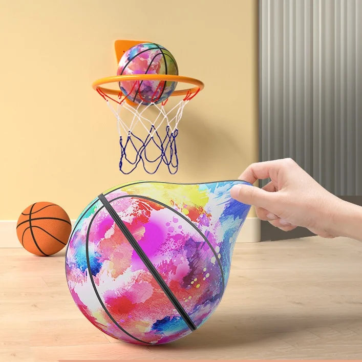Indoor Silent Foam Basketball – Soft High-Elastic No-Noise Sports Ball for Quiet Indoor Play