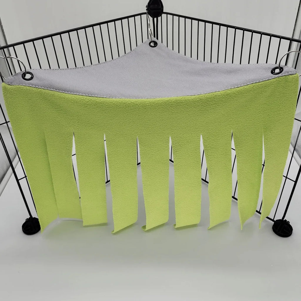 Tassel Pet Tent Hideout Hanging Bed for Small Pets — Guinea Pig Hamster Hedgehog Corner Hammock Nest