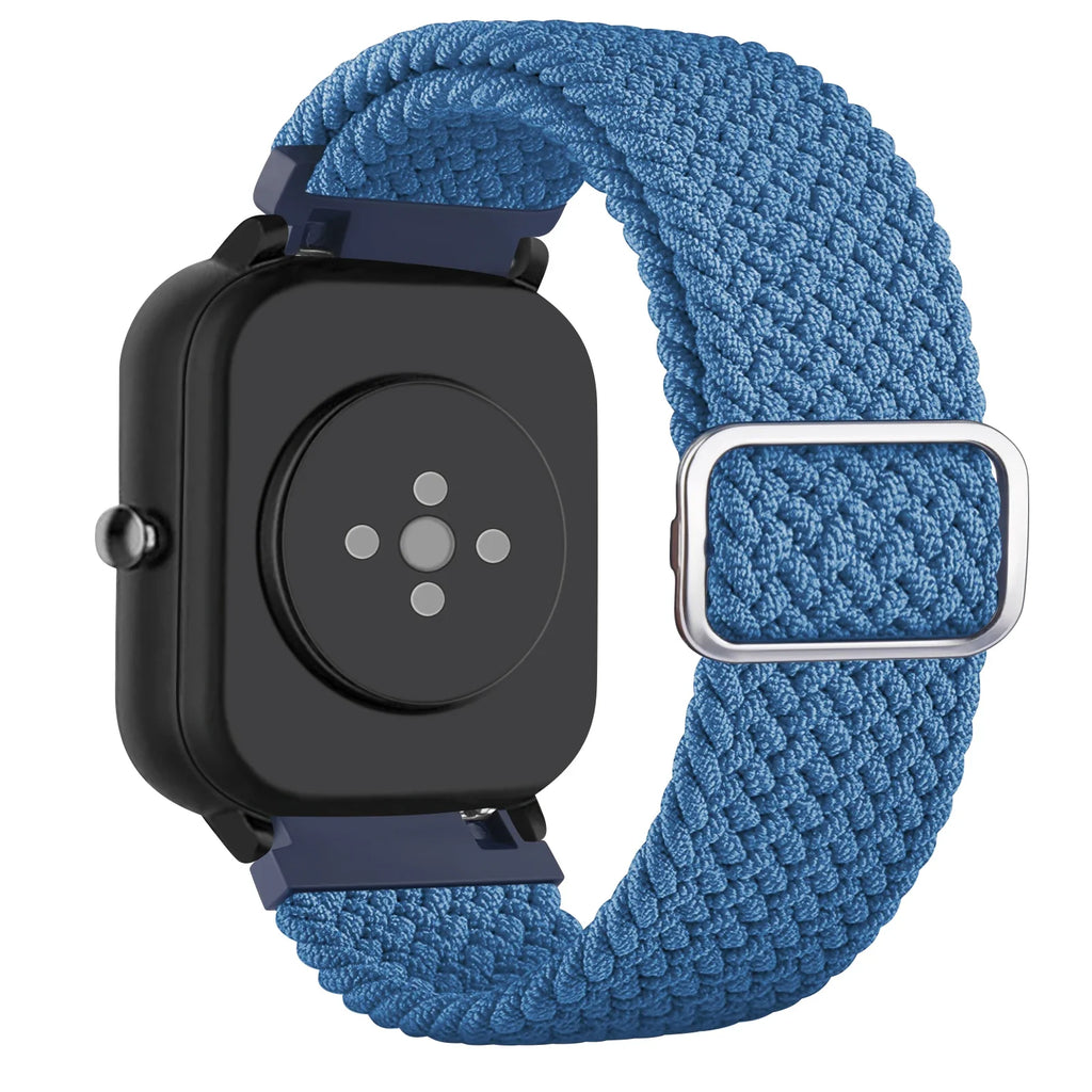 Elastic Braided Band For Amazfit GTS 2 4 Mini/GTR 42mm/GTS 2 3 2e/Bip youth/Bip S Lite/Bip Pace Lite/Bip U/Bip 3 Pro Strap Band