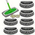 4-Pack Reusable Microfiber Mop Pads – Ultra-Fine Fiber, High Water Absorption, Fits Most Standard Mops