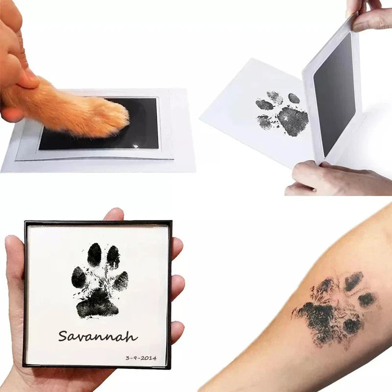 Baby Handprint & Footprint Kit Ink Pad Keepsake with Photo Frame and Pet Paw Prints 14.5 x 10 cm (5.7 x 3.9 in)