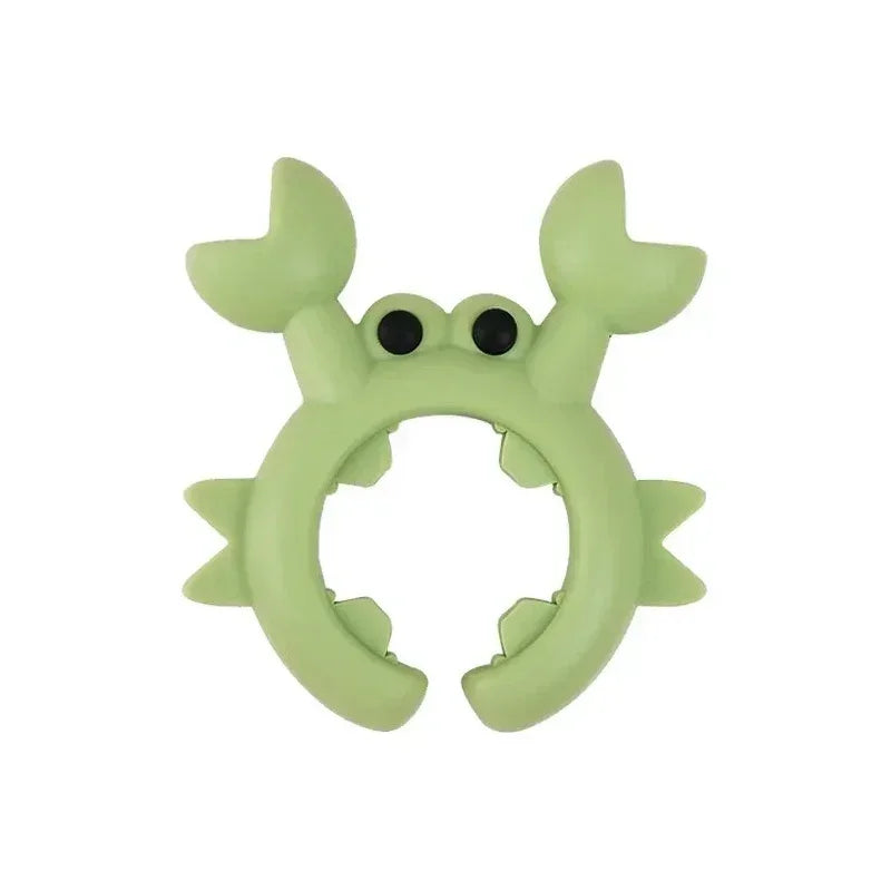 Silicone Crab Spatula Holder Pot Clip — Heat-Resistant Spoon Rest & Overflow Guard (1/2/4/6-Pack)