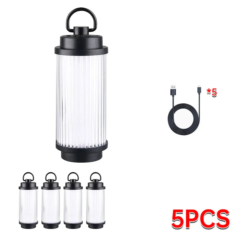 Mini Rechargeable LED Camping Lantern – 3-Mode Portable Outdoor Tent Light with Magnetic Base & USB-C
