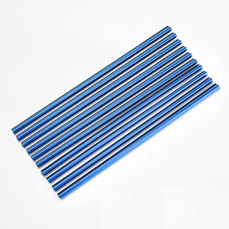 Universal 7.9 in (20 cm) U-Shaped Car Air Vent Trim Strips PVC Decorative Moulding 10-Pack