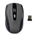 2.4GHz Wireless Optical Mouse — 6-Button Slim Noiseless USB Receiver, 1200 DPI Portable Gaming Mouse for MacBook PC Laptop