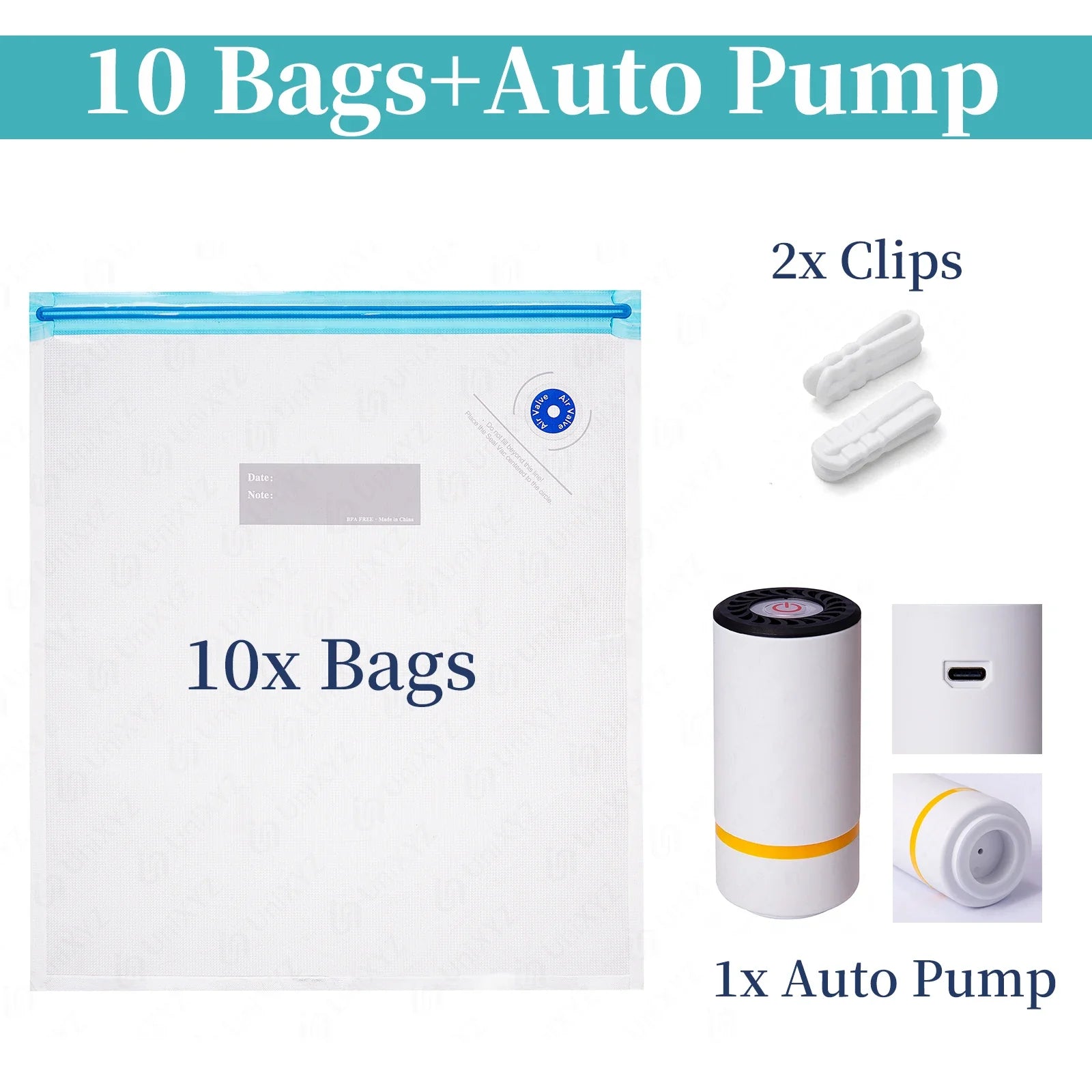 3D Printer Filament Vacuum Storage Bags for 0.5–1kg PLA ABS TPU PETG, 30 x 34 cm (11.8 x 13.4 in) Moisture-Proof