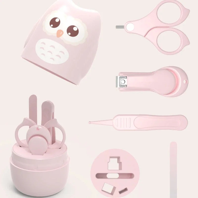 Newborn & Infant Baby Nail Care Kit, Safety Nail Scissors Trimmer Tweezers with Storage Box
