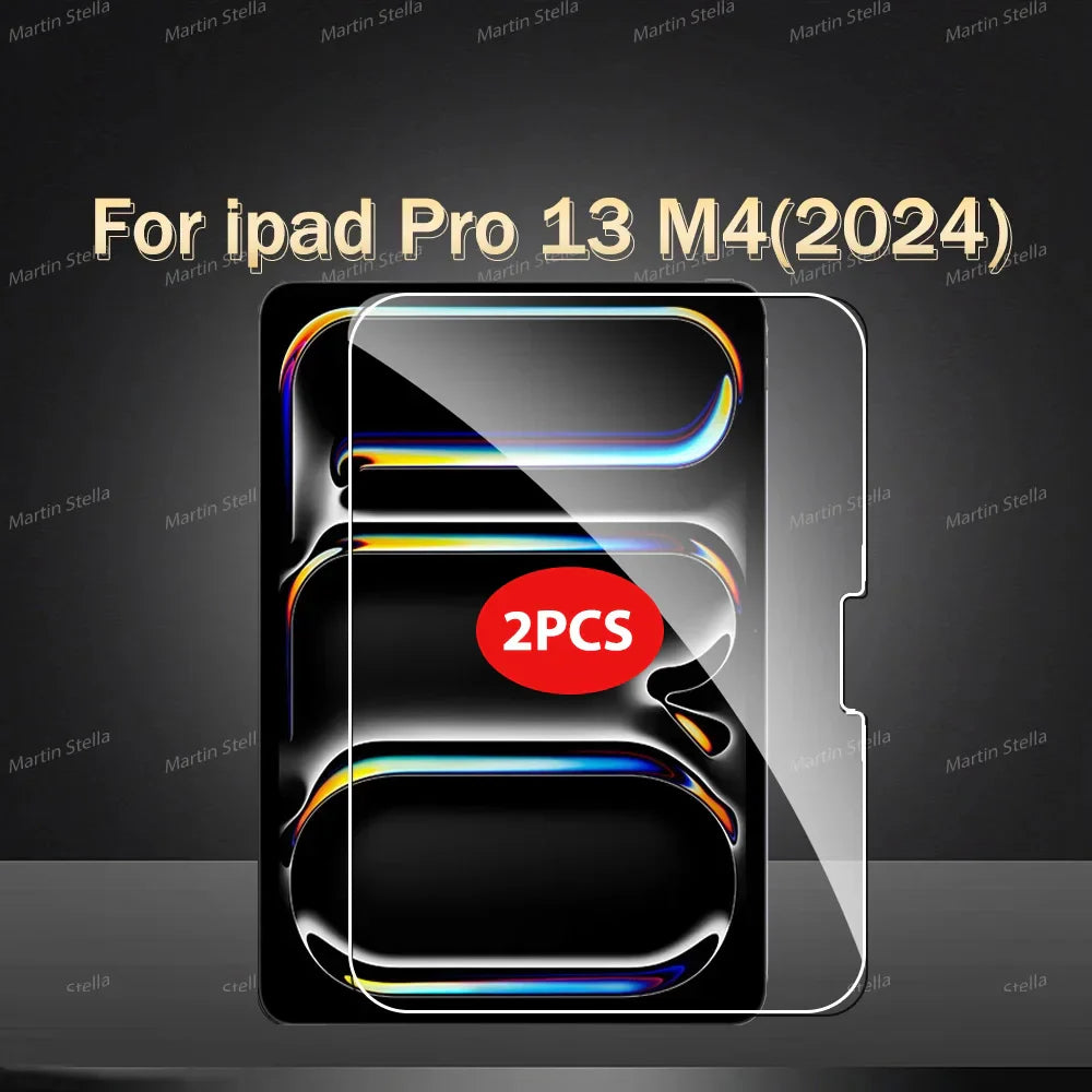 2-Pack Tempered Glass Screen Protector for iPad Pro & iPad Air — 11-inch (27.9 cm) & 12.9-inch (32.8 cm) Compatible
