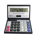 Foldable 12-Digit Solar Calculator Portable Large Screen Financial Office Calculator