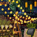 Solar Bubble Ball String Lights - Outdoor Waterproof 100/150 LED, 8 Lighting Modes for Garden Wedding Party Décor