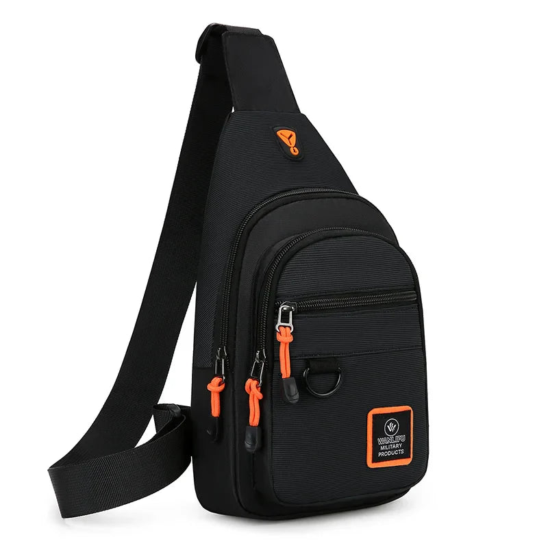 Men's Waterproof Outdoor Crossbody Chest Bag for Hiking, Biking & Travel
