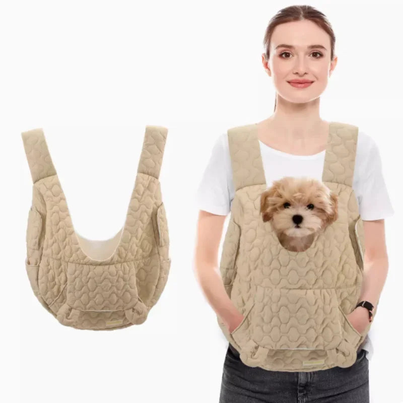Pet Front Carrier Backpack - Waterproof Wind-Resistant Chest Bag for Dogs & Cats, Fits Pets up to 8.8 lb (4 kg)