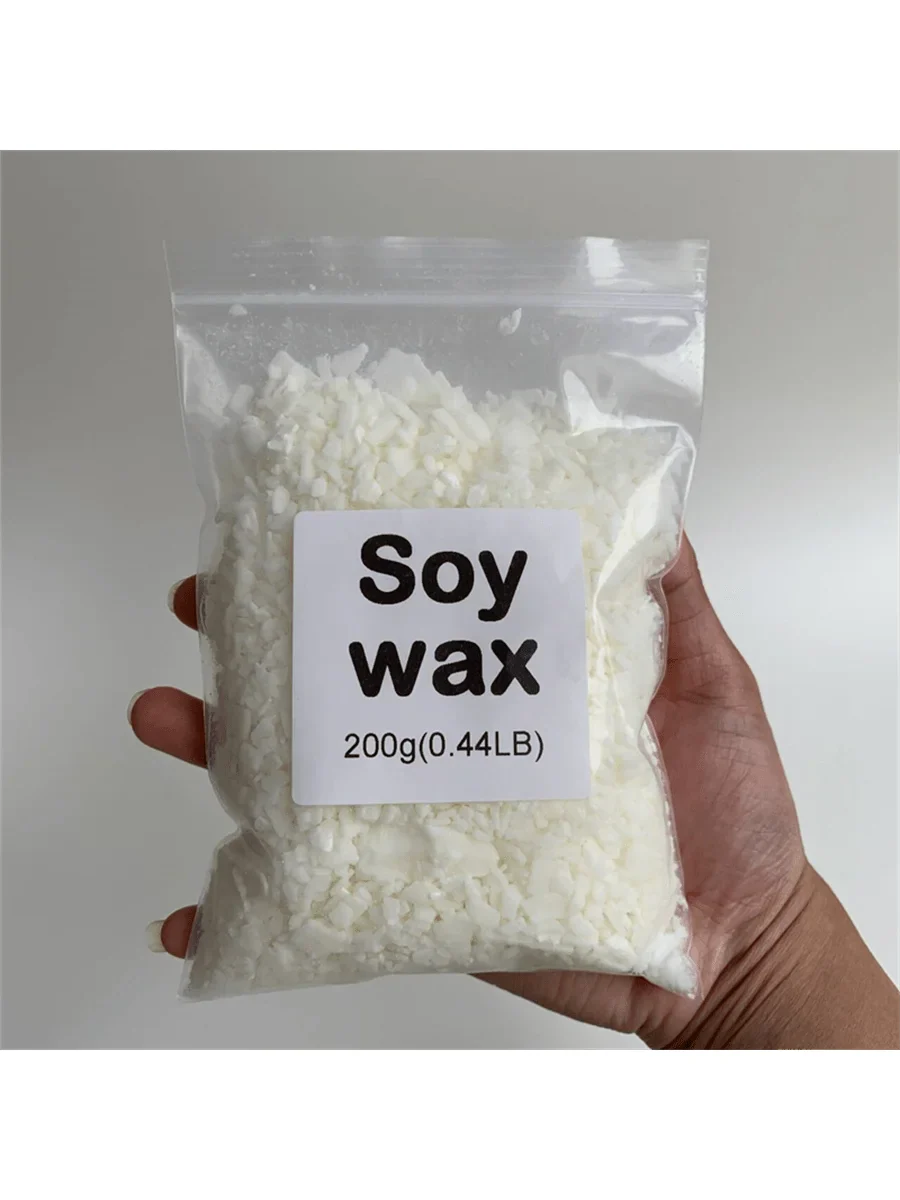 Natural Soy Wax Flakes & Granules for Candle Making — 50g–1000g
