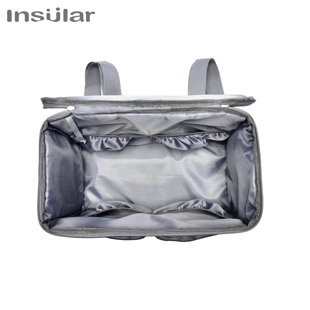 Large Capacity Mommy Diaper Backpack – Travel Nappy Bag with Anti-Loss Zipper, Maternity Nursing Baby Bag