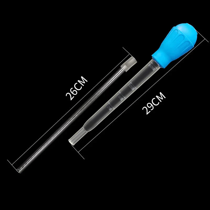 Aquarium Siphon Pipette Fish Tank Vacuum Cleaner – Water Changer, 11.4/17.7/21.3 in (29/45/54 cm), 30/40/50 ml (1.0/1.4/1.7 fl oz)