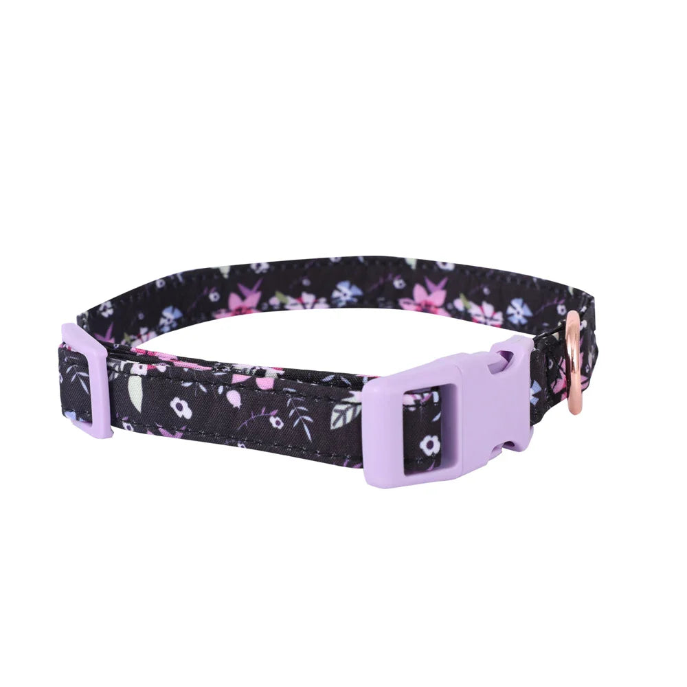 Adjustable Soft Vest Harness & Leash Set for Small & Medium Dogs & Cats – Reflective Printed Puppy Harness with Wrist Leash and Collar