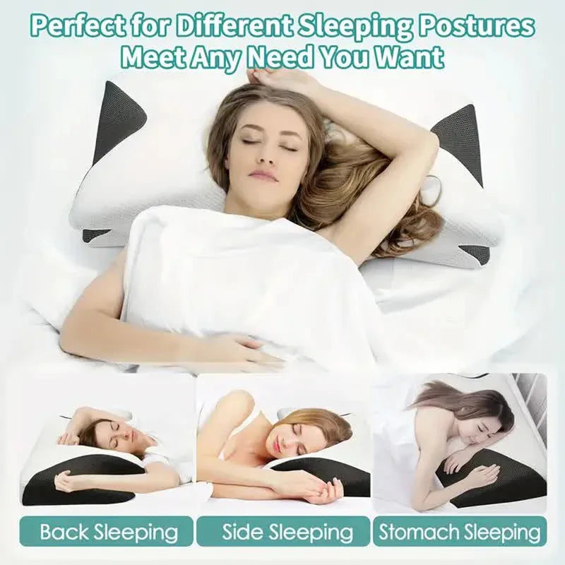 Butterfly Memory Foam Neck Pillow – Cervical Orthopedic Slow-Rebound Pillow for Sleep & Neck Support