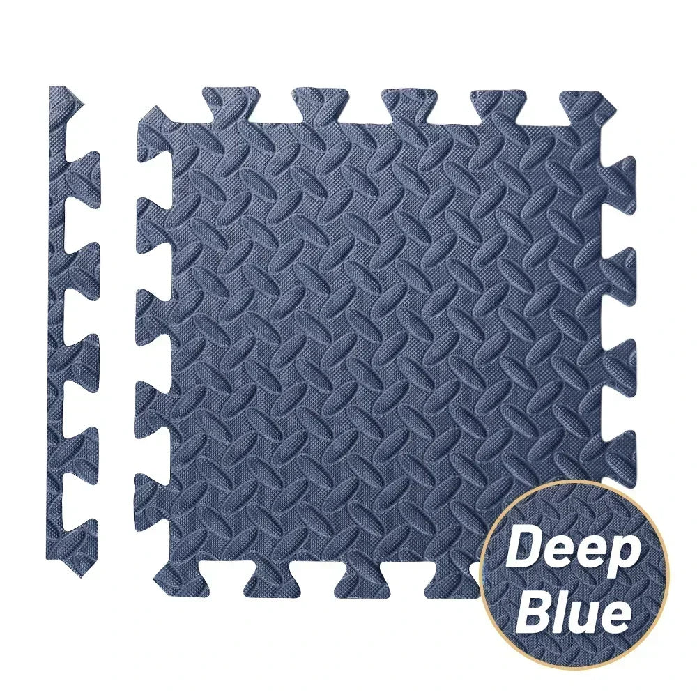 EVA Foam Interlocking Puzzle Exercise Mat with Massage Acupressure Surface, Non-Slip Home Gym Floor Protector
