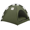 Foldable Semi-Closed Pet Nest Tent for Cats & Small Dogs — Breathable Fleece Bed with Removable Washable Pad, Anti-Slip Bottom, 3 Sizes (S/M/L)